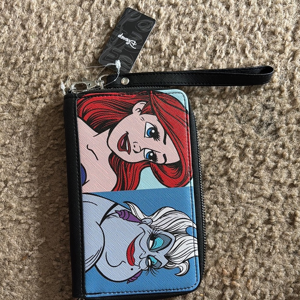 Disney Vibrant Ariel and Ursula Wristlet